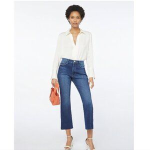 FRAME Le Sylvie Kick Boot Jeans | Size 27 | Cropped Flare | Coldwater Wash